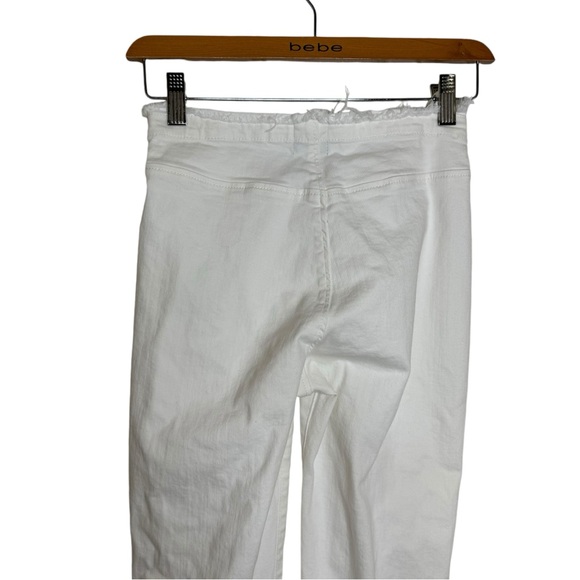 Urban Outfitters BDG Ruched V-Front Front Low Rise Flared Jeans White Womens 25 - Picture 7 of 15